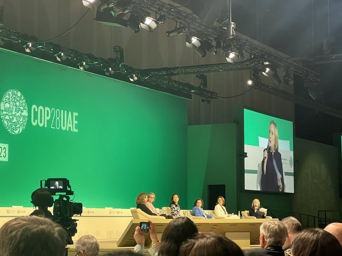 Proud to attend a COP plenary today where Senator Clinton is introducing and leading discussion about the new Women in the Sustainable Economy (WiSE) initiative! <a href="/HillaryClinton/">Hillary Clinton</a>