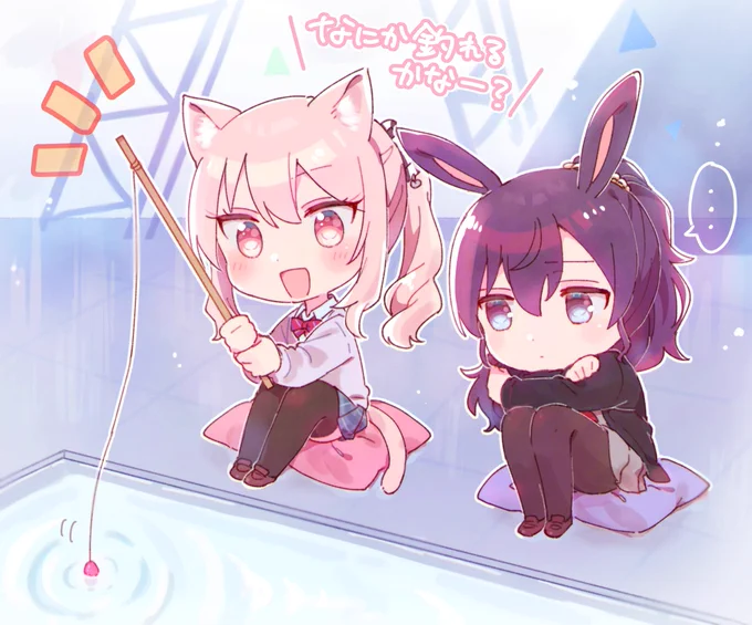 色々言いつつ隣で見ててくれる🎀❄️mzmf 