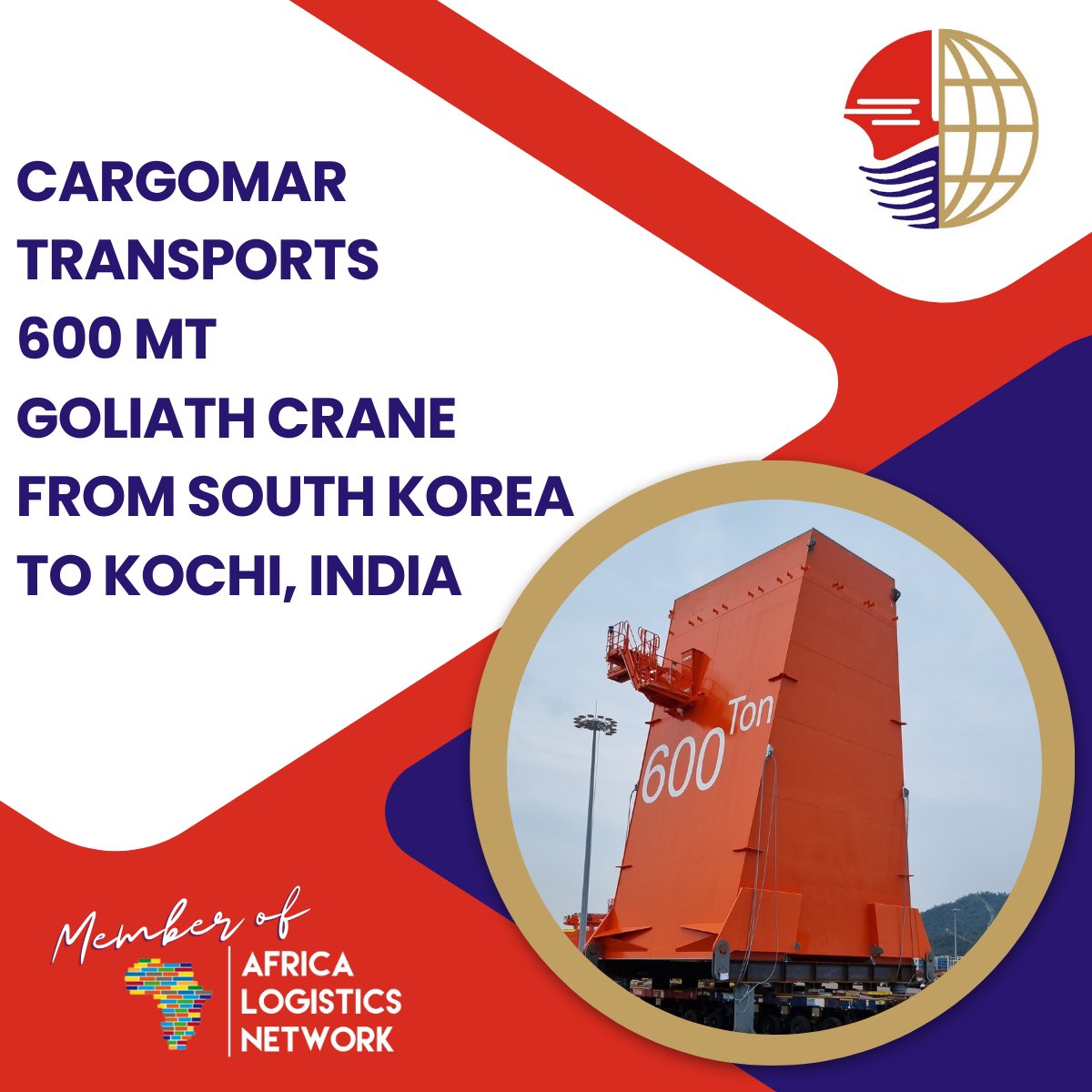 africa_logistic's tweet photo. 📢 Members News!!!
Congratulations @cargomargroup , member of @africa_logistic representing #India!
MORE: https://t.co/nezVAseBrX
#Cargomar #India #africa #africalogistics #africashipping #africalogisticsnetwork #aln #shipping #logistics #freightforwarding #projectcargo https://t.co/AHDEjO6gUG