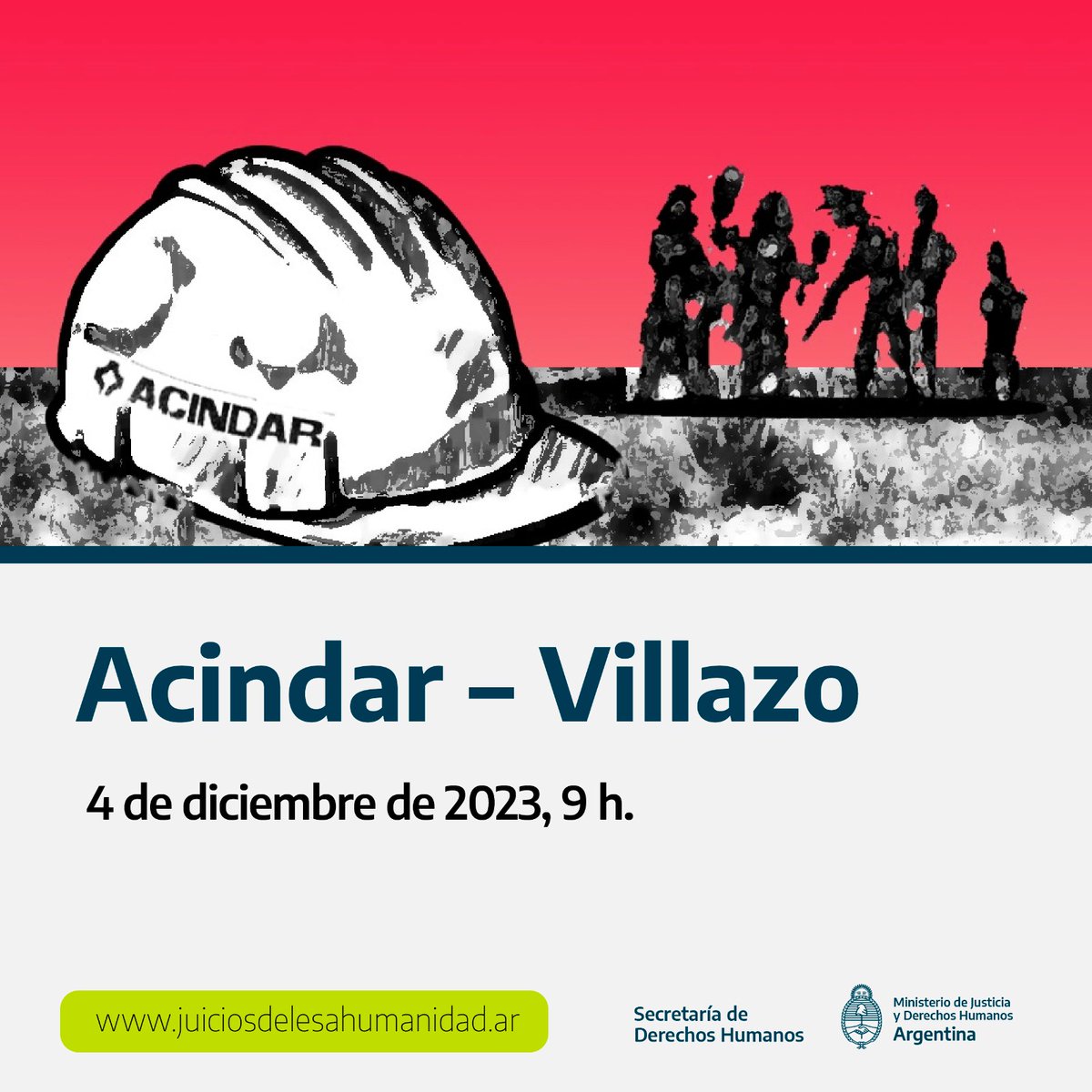 SDHArgentina's tweet image. Durante el transcurso de la mañana, se llevarán adelante las siguientes audiencias:

09.00 h. Acindar – Villazo
Tribunal oral Federal 1 de Rosario 
Etapa: testimoniales 
Sin transmisión
