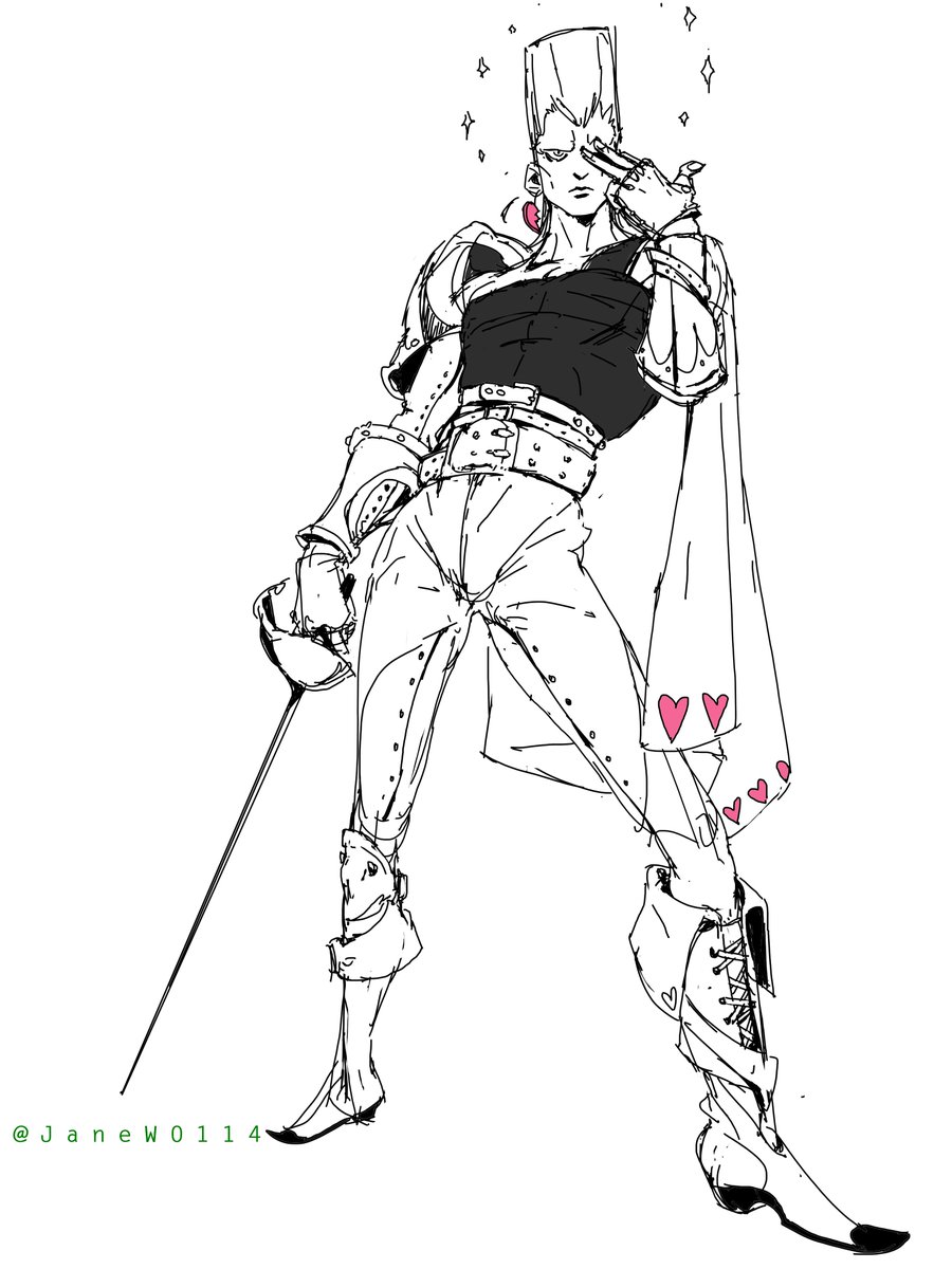 JaneW0114's tweet photo. Jean Pierre Polnareff
です https://t.co/RvJ0dfB9hx