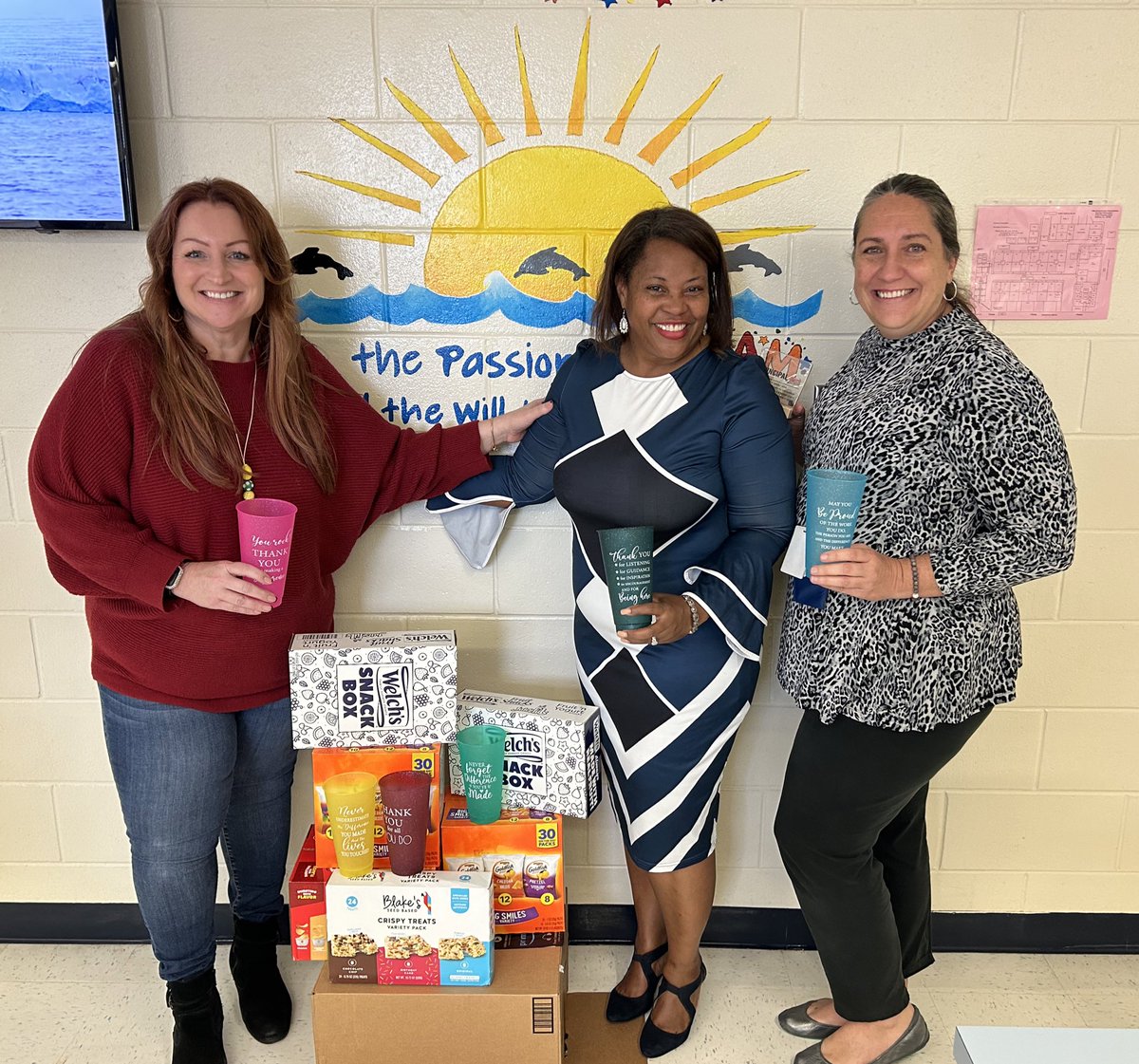 Thank you Dr. April Johnson for bringing goodies for our students and staff! You are appreciated!