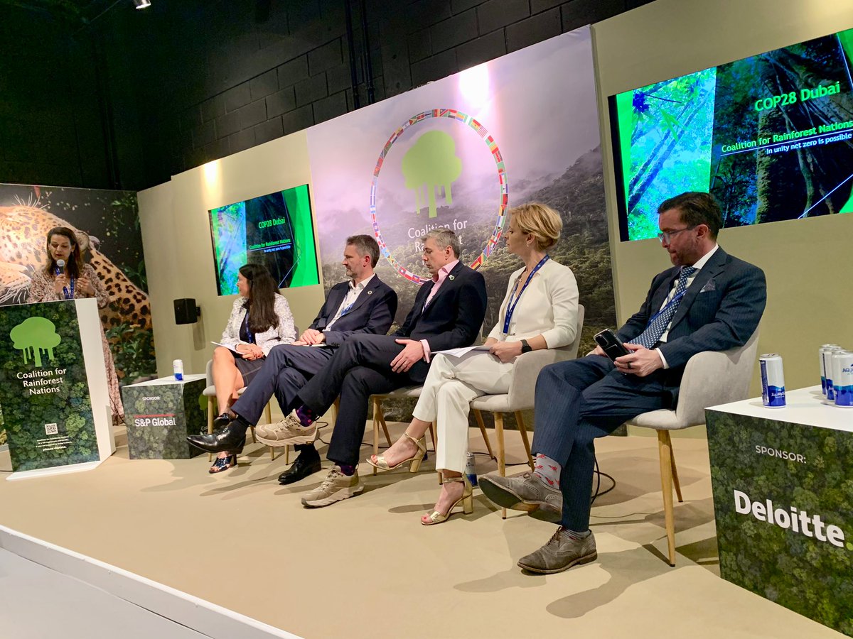 Looking at the role of #nature based solutions with the <a href="/CfRN_org/">Coalition for Rainforest Nations</a>.  With speakers from <a href="/commonwealthsec/">The Commonwealth</a>  <a href="/Deloitte/">Deloitte</a> <a href="/SPGlobalRatings/">S&P Global Ratings</a> <a href="/IBM/">IBM</a> &amp; <a href="/salesforce/">Salesforce</a> the conversation focused on what is needed to mobilize #finance, conserve nature and enhance transparency. #SDGs #ClimateAction
