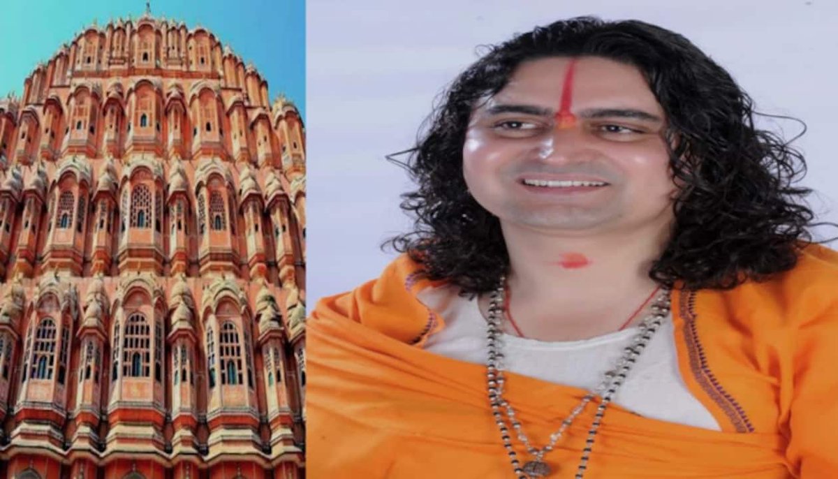 NewsAlgebraIND's tweet photo. HUGE 🚨 Newly elected Hawa Mahal BJP MLA Balmukundachary Acharya instructs officials to remove all illegal non-veg shops on streets. He asks them to give reports by evening🔥

Hawa Mahal constituency has a 34% Muslim electorate.

During his campaign, Acharya claimed that hundreds of temples in Muslim-dominated areas were demolished during Gehlot rule & assured people that he would rebuild each such temple if voted to power.