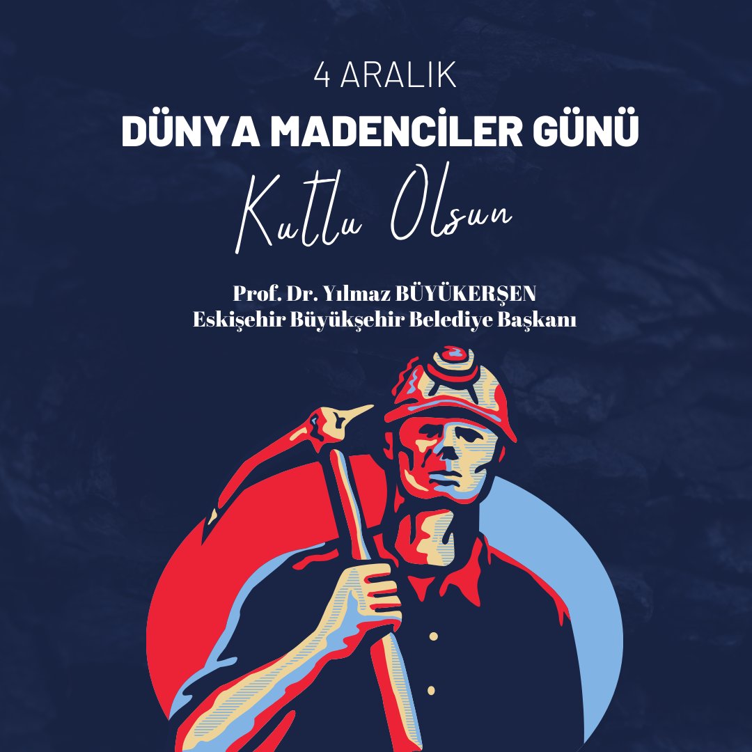 Kapkara madenleri yürekleri ile aydınlatan, emeğin ve alın terinin simgesi madencilerimizin 4 Aralık Dünya Madenciler Gününü kutluyor, maden kazalarında yaşamını yitiren tüm işçilerimizi rahmetle anıyorum. #4AralıkDünyaMadencilerGünü