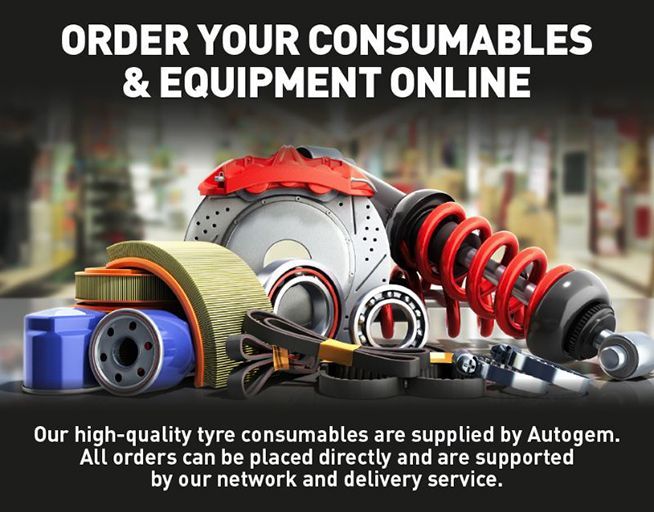 ORDER YOUR CONSUMABLES &amp; EQUIPMENT ONLINE
Our high-quality tyre consumables are supplied by Autogem. All orders can be placed directly with us &amp; are supported by our network &amp; delivery service. Visit viking.co.uk or call 0845 205 55 16 if you need help placing an order