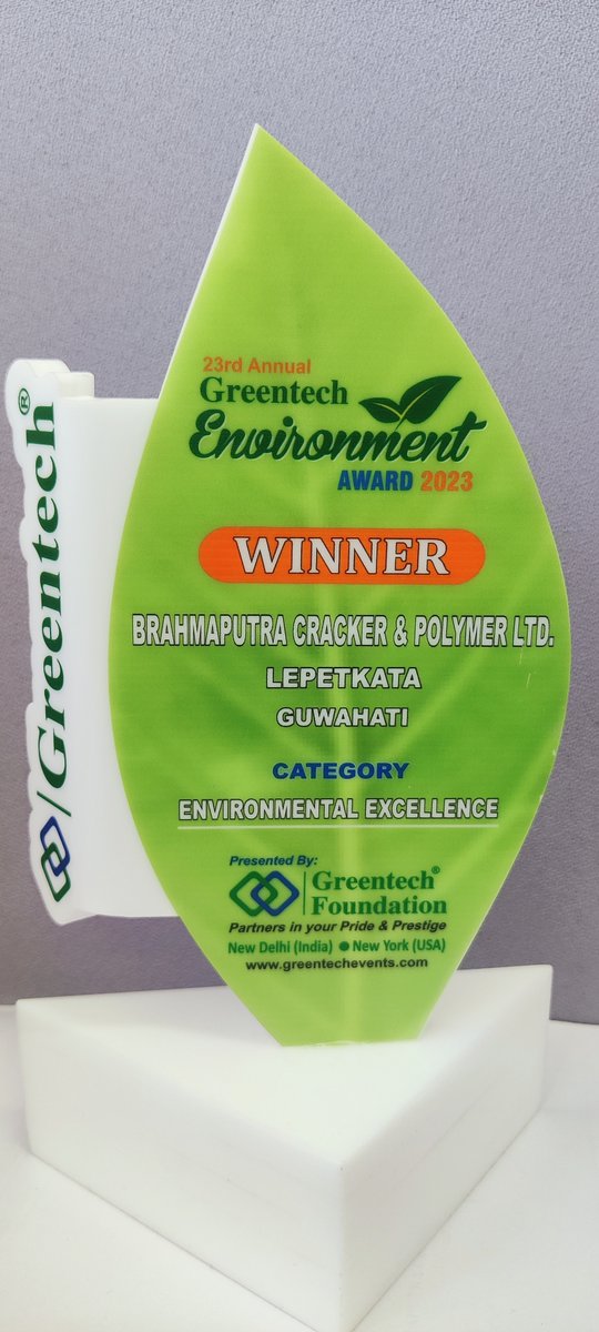 BCPLOfficial's tweet photo. BCPL won the prestigious ‘23rd Annual Greentech Environment Award 2023’ for outstanding achievement in Environment Management in the category of "Environment Excellence".#greentechfoundation https://t.co/GWhHI74jDn
