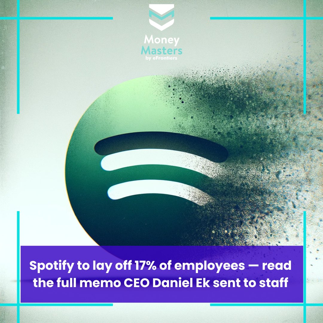 'Spotify takes a tough decision, laying off 17% of its employees. A strategic pivot for long-term viability in a dynamic market. #SpotifyUpdate #TechSector #BusinessDecisions 🌐📉 Reported by CNBC