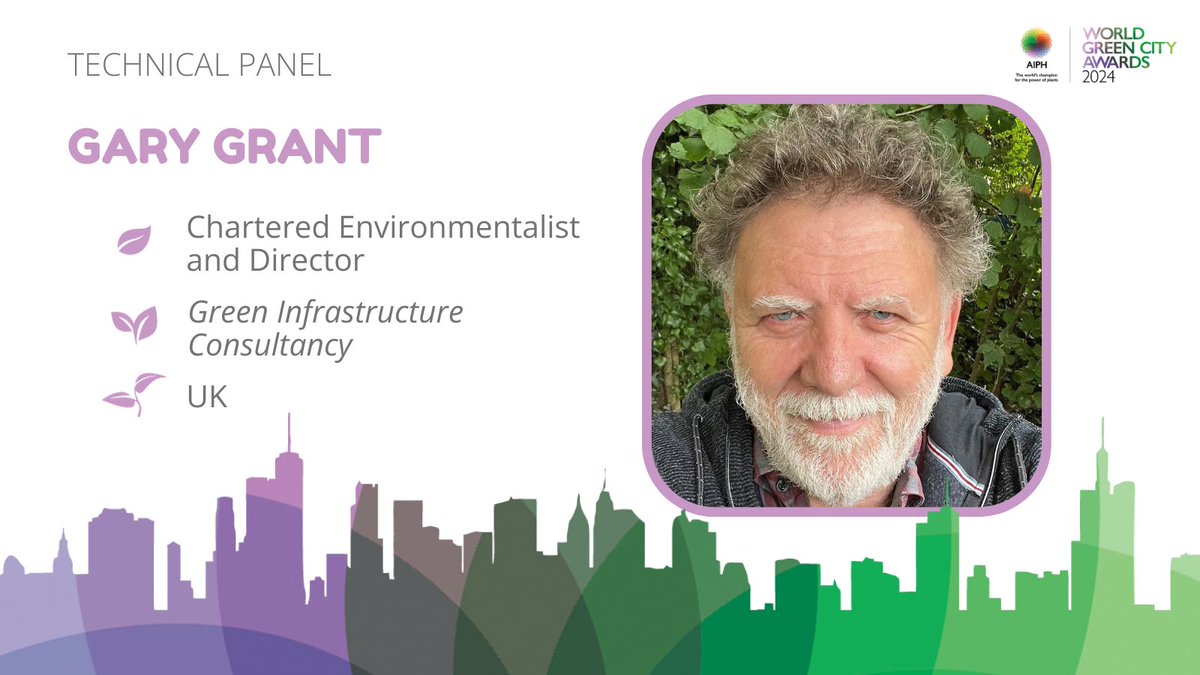 AIPHGreenCity's tweet photo. 🟢Meet the #TechnicalPanel for the @AIPHGlobal #WorldGreenCityAwards 2024🟢
We warmly welcome Gary Grant to the prestigious Technical Panel. @ecoschemes works on policy, strategy & the design of urban green infrastructure & restoration ecology solutions
https://t.co/BzRC0o7roR https://t.co/foKA9ipwmZ