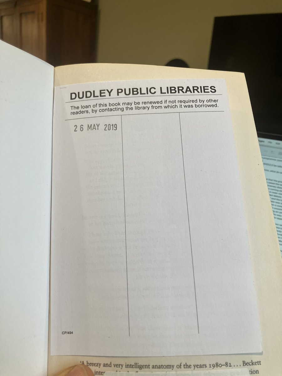 Bought this book online, second-hand… and look what I found inside. Hey @dudleylibraries - it’s four and a half years late, d’you want it back after I’ve finished, or can I keep it?!🤣