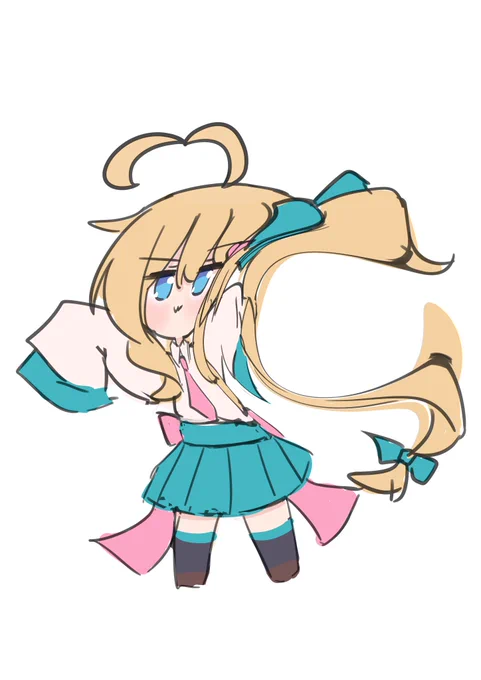 歪みツール楽しい#謎キャラちゃん 