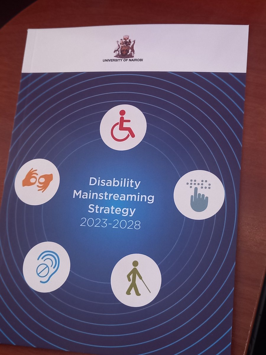 Congratulations @uonbi on the launch of Disability Mainstreaming Strategy 2023-2028. A great step towards inclusion 💯 @mkamoriesther @asere_riian @UDPKenya