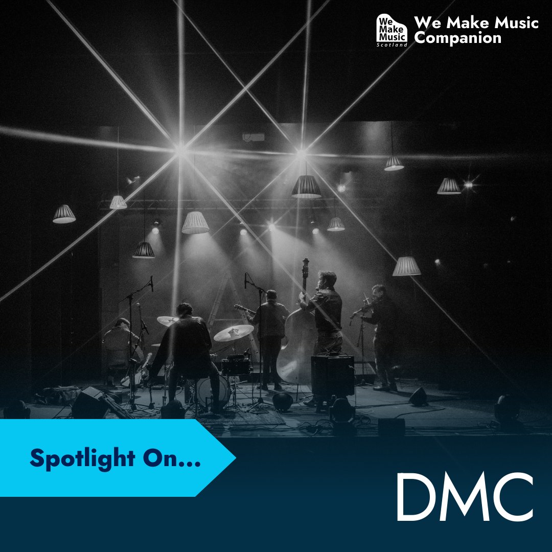 Today our spotlight is on the fantastic work of @weare_dmc, who provide opportunities for young people in SW Scotland to become independent performers, promoters and beyond. Check out their case study in the WMM Companion: wemakemusicscotland.org/spotlight-on/s… 📷 Kirsten McEwan Photography