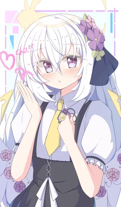 コラボのウェイトレスメイドのアズサちゃんがゾルトラーク(投げキッス)をしてくれました……ぐはっ#ブルアカ #白洲アズサ 