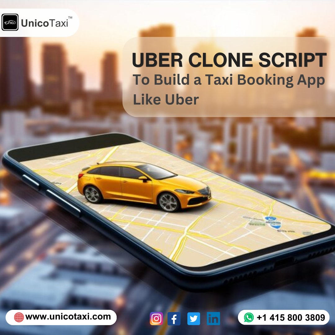 unico_taxi's tweet photo. Need a taxi app like Uber? π
We've got the perfect solution for you!
Visit us:https://t.co/rZf3Uzwjcy
#uberclonescript #taxibookingapp #ubercloneapp #taxiappdevelopment #mobileapps #customtaxiapps #cloneapps #unitedstates #unitedkingdom https://t.co/wR128yw1od