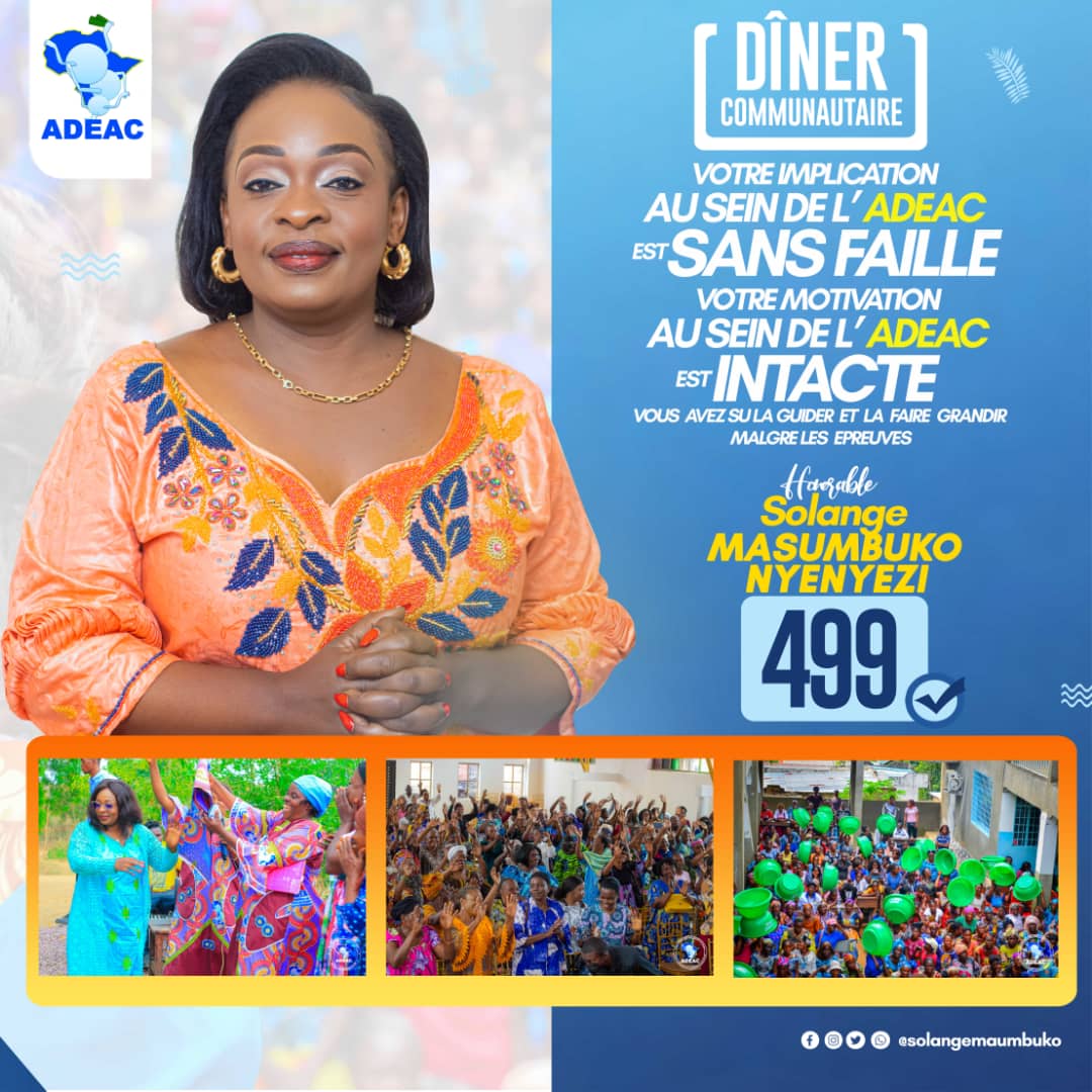NyenyeziSolange's tweet photo. J'entame ce jour les dîners communautaires avec ma base de la lukunga, Question de présenter mon bilan parlementaire et recueillir les desiderata de la population sur le prochain Mandat.@ https://t.co/QwLgHPXOL3