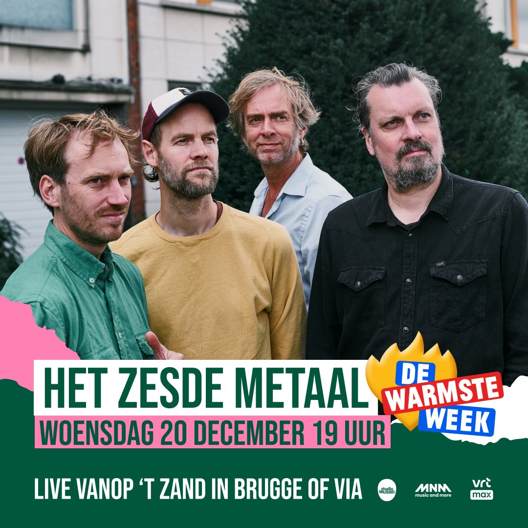Opgroeien zonder zorgen, dat verdient iedereen. Daarom vlammen we mee en spelen we live in Brugge tijdens De Warmste Week. Kom ook af! 📷 #DWW23