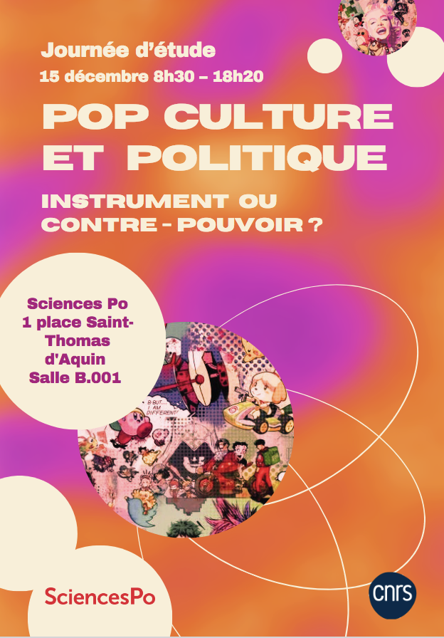 CEVIPOF - Sciences Po (@cevipof) on Twitter photo 📢 Le 15/12/23, "Pop culture et politique : instrument ou contre-pouvoir ?" JE organisée par <a href="/CEVIPOF/">CEVIPOF - Sciences Po</a> durant laquelle seront analysées les interactions entre les objets pop- culturels et leurs lectures politiques.
Infos+inscrip°➡️urlz.fr/oLej 📢 Le 15/12/23, "Pop culture et politique : instrument ou contre-pouvoir ?" JE organisée par <a href="/CEVIPOF/">CEVIPOF - Sciences Po</a> durant laquelle seront analysées les interactions entre les objets pop- culturels et leurs lectures politiques.
Infos+inscrip°➡️urlz.fr/oLej