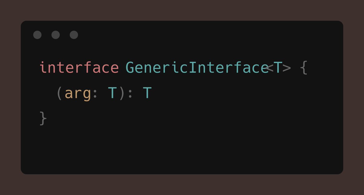 thesleebit's tweet image. 4/7 Generics also apply to interfaces. Define one interface to describe functions or objects with varied types.
#CleanCode #TypeScriptTips