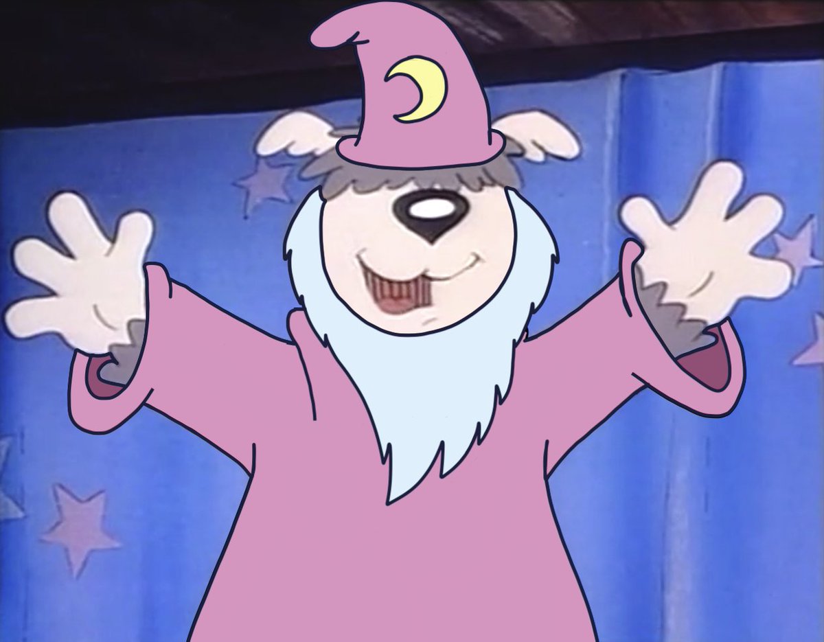 GregBruhl3's tweet photo. Schaeffer as "El Diablo" the Magician from The Raccoons #KevinGillis #TheRaccoons #YoramGross #BlinkyBill #Schaeffer #Magician #Wizard https://t.co/JkqBzey7vg