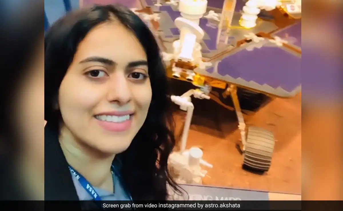 ndtv's tweet photo. "No Dream Is Too Big": Indian Woman Who Helped NASA Mars Rover Mission Shares Her Journey https://t.co/Ff5Fc6jjSI https://t.co/jn0xxYlpNv