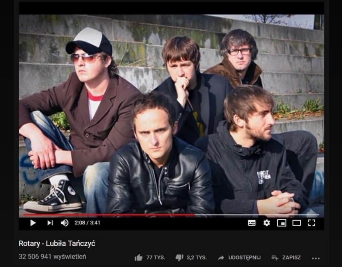 donald_PL_'s tweet photo. Po 13 latach z YouTuba zniknęła piosenka zespołu Rotary ze zdjęciem zespołu Myslovitz
[*] https://t.co/pzuQkW6UM3