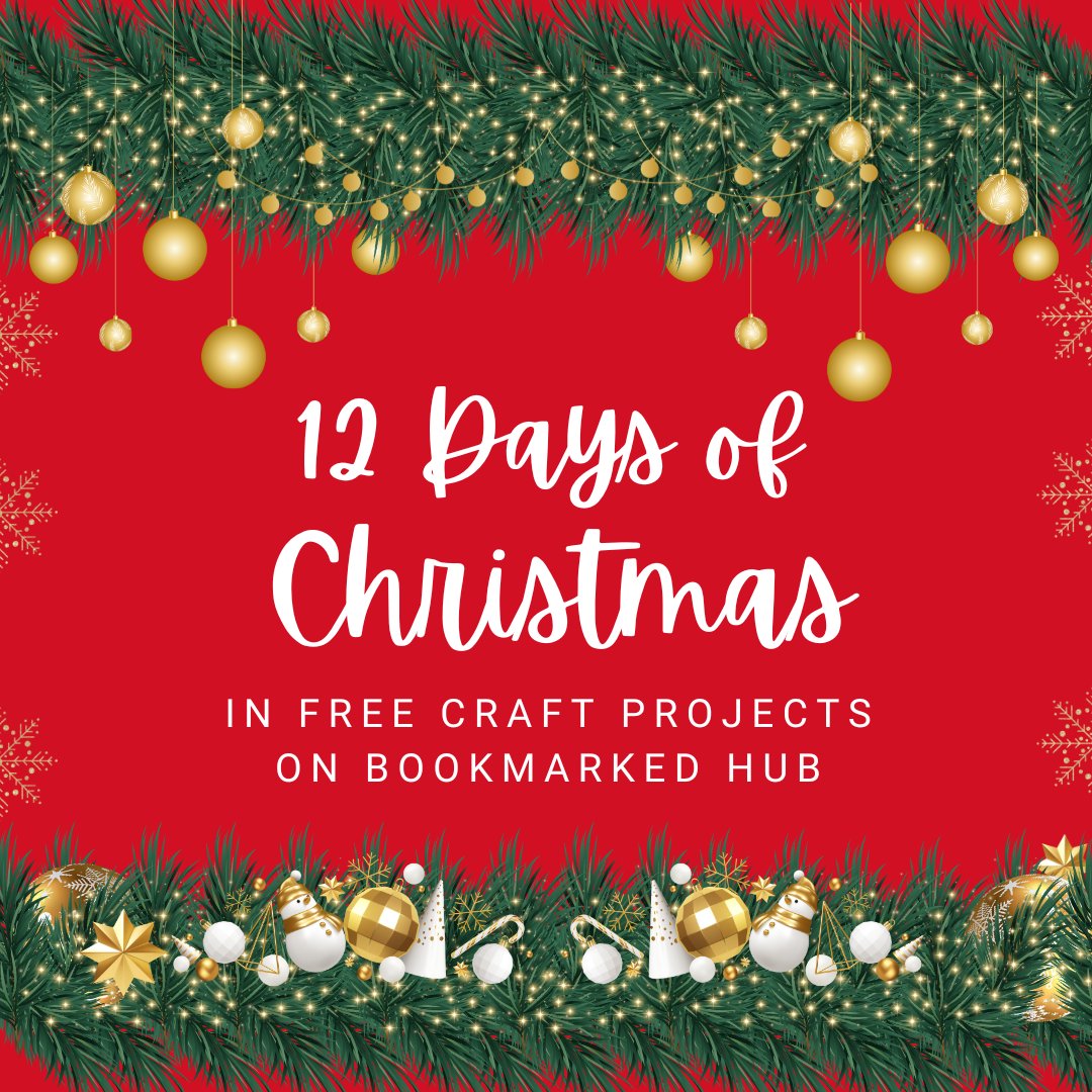 Join our 12 Days of Crafting: 12 free patterns &amp; projects to try your hand at this December, available now on Bookmarked Hub 😍🎄❤ 

Cross Stitch, Crochet, Knitting and more - check it out here: bookmarkedhub.com/articles/gener…