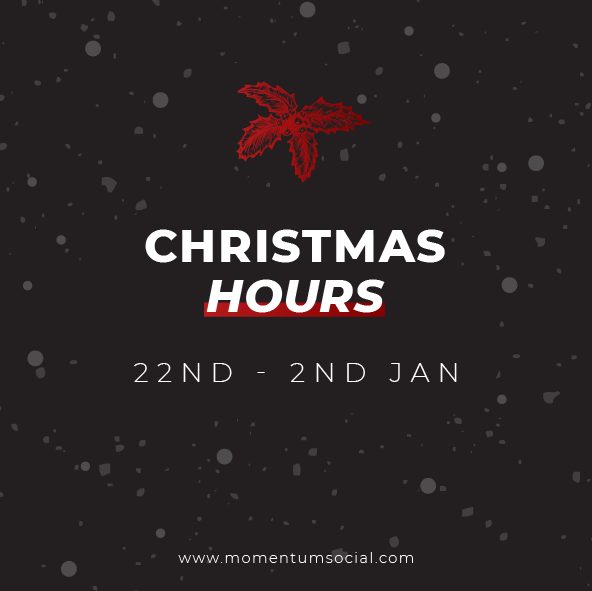 Tis the season once more! 🎄

Our Christmas closure begins on the 22nd of December, and we'll be back in action at the office on the 2nd of January!

#HolidaySeason #FestiveHours #OfficeSchedule #MomentumSocial 🎅