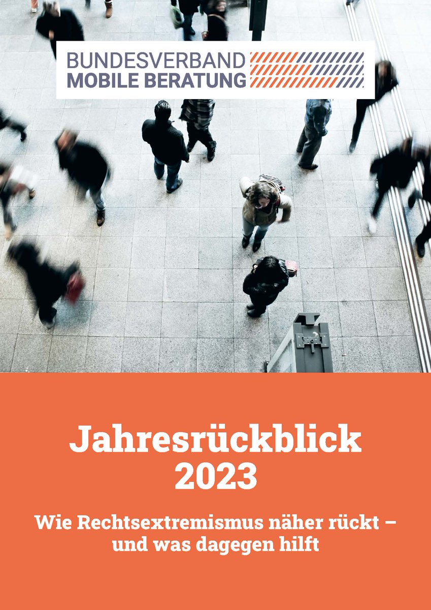 Unser 1. #Jahresrückblick ist online. Er zeigt: #Rechtsextremismus ist näher gerückt &amp; spürbar in den Alltag vorgedrungen. Bundesweit sind Menschen dagegen aktiv geworden, aber viele sind ermüdet &amp; brauchen dringend Unterstützung! 1/6 bundesverband-mobile-beratung.de/publikationen/… #MobileBeratung