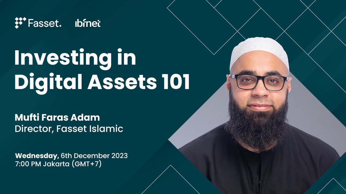 “Investing In Digital Assets 101” 🔥 

📅Date:  Wednesday, December 6, 2023  

⏳Time: 19.00 Jakarta Time/ 13.00 London Time/ 20.00 Malaysia Time  

🔗ibfnet.group/webinar-invest… 

🔔Don't Forget To Set Your Reminder#Fasset 

#FutureAssets #OnlineWebinar