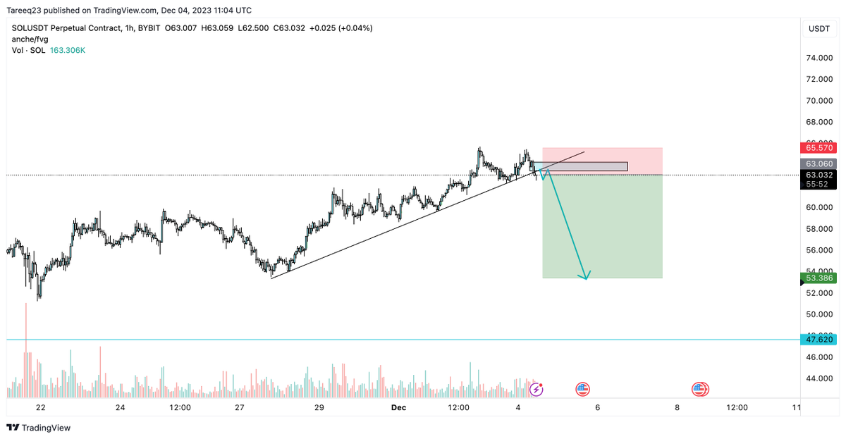 Tareeq_23's tweet image. Call me crazy on $SOL here. Only risking 1% as its risk
#Solanas