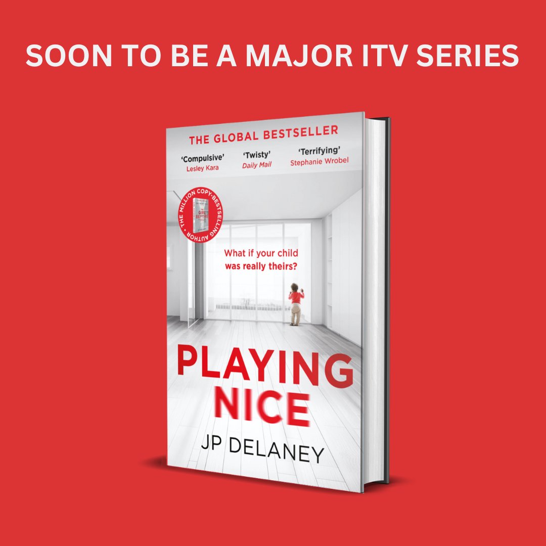For fans of twisty psychological thrillers...PLAYING NICE by bestselling author JP Delaney will be coming to ITV! Starring James Norton as Pete, Niamh Algar as Maddie, Jessica Brown Findlay as Lucy and James McArdle as Miles.