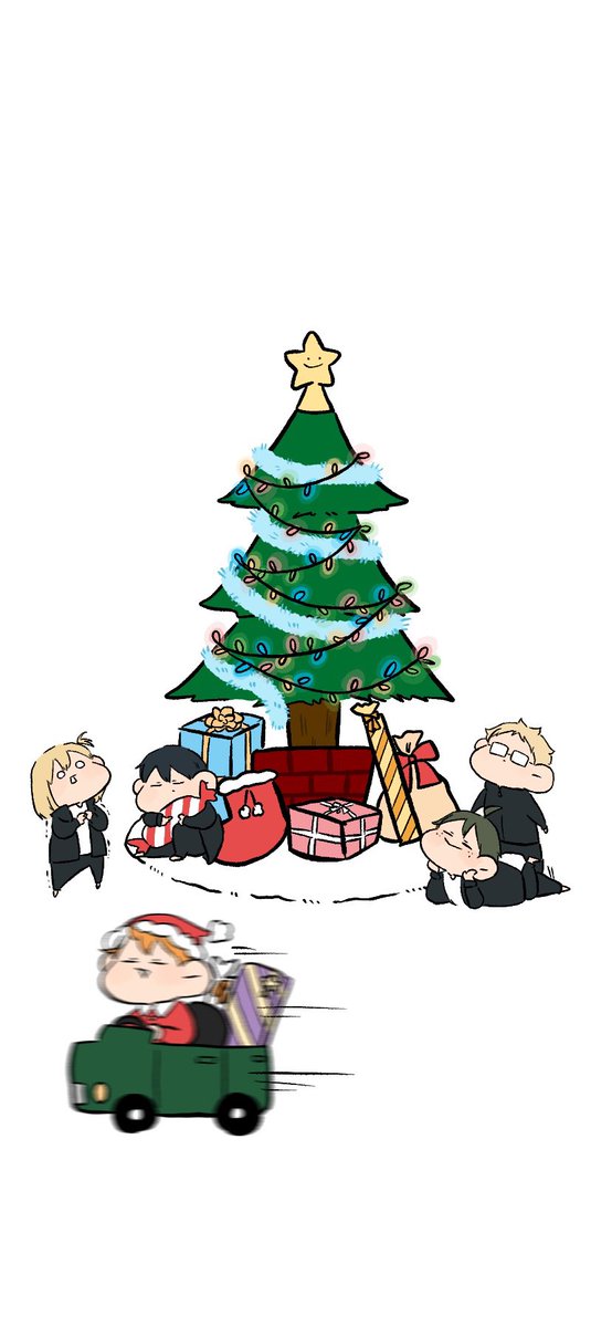 ハイキュー「クリスマスな烏野 #ハイキュー #haikyuu #イラスト #fanart #」|ぐで太郎。のイラスト