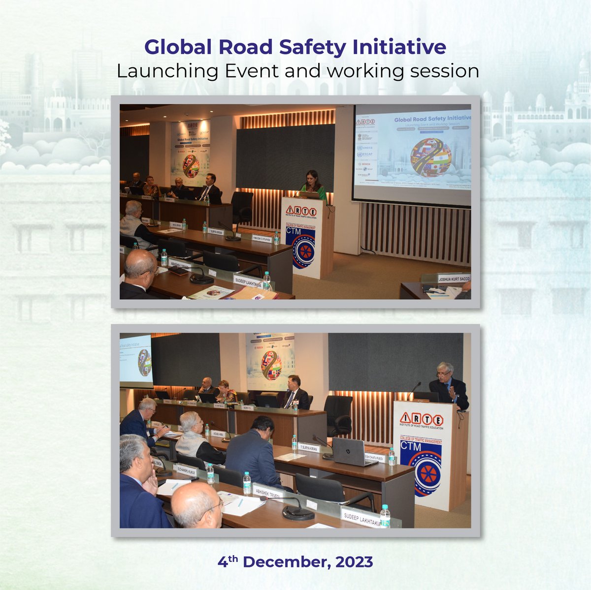 IRTEsocial's tweet photo. Unite for safer roads! Global Road Safety Initiative Launch Event and Working Session, dedicated to fostering a safer future for road users worldwide!
#IRTE #GRSI #morth #collegeoftrafficmanagement #UNECE #UNESCAP #DriverLicence #vulnerableroadusers #VRU #safetransport https://t.co/DhfSXLl1i2