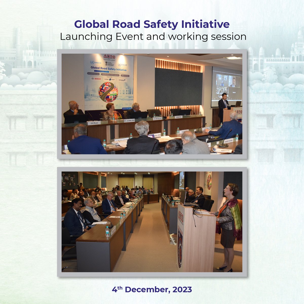 IRTEsocial's tweet photo. Unite for safer roads! Global Road Safety Initiative Launch Event and Working Session, dedicated to fostering a safer future for road users worldwide!
#IRTE #GRSI #morth #collegeoftrafficmanagement #UNECE #UNESCAP #DriverLicence #vulnerableroadusers #VRU #safetransport https://t.co/DhfSXLl1i2