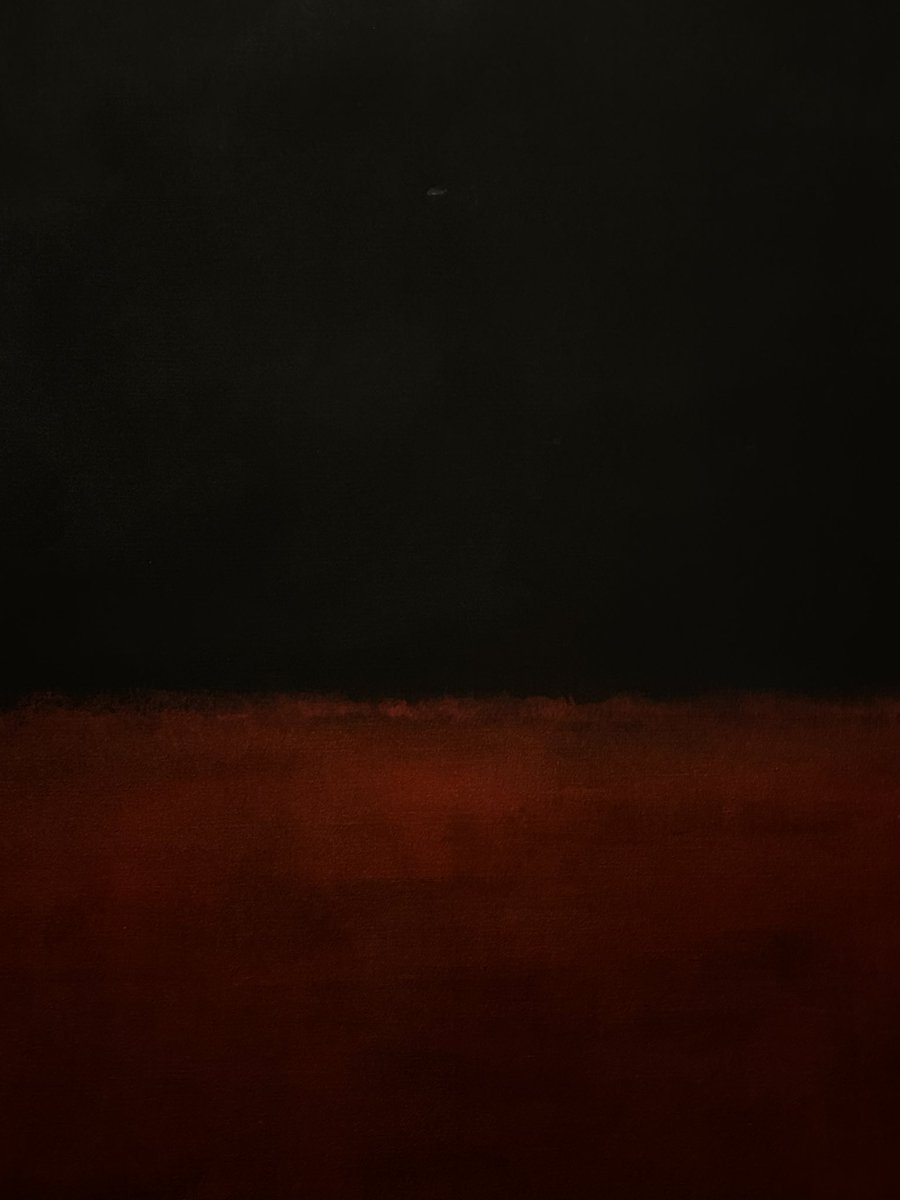 Lundi matin gris : Rothko en rouge et noir.