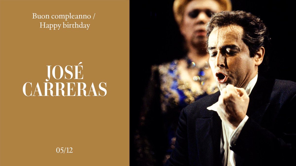 Buon compleanno / Happy birthday José Carreras.

#NatiOggi #BornToday