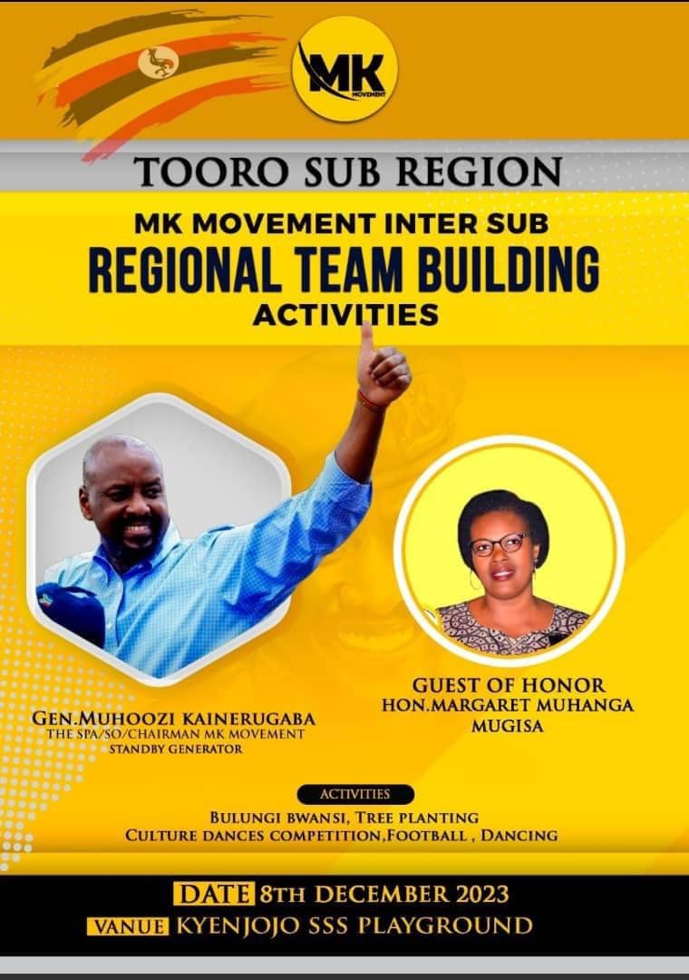 HenryBasaliza1's tweet photo. As the Chairman for MK Movement Tooro/Rwenzori inter sub regional team building activities, let me take this opportunity to invite all of you this Friday, 8th in kyenjojo. There is  no doubt in our minds that our next president and CIC is @mkainerugaba
You're all welcome. https://t.co/1ljl7lt35d