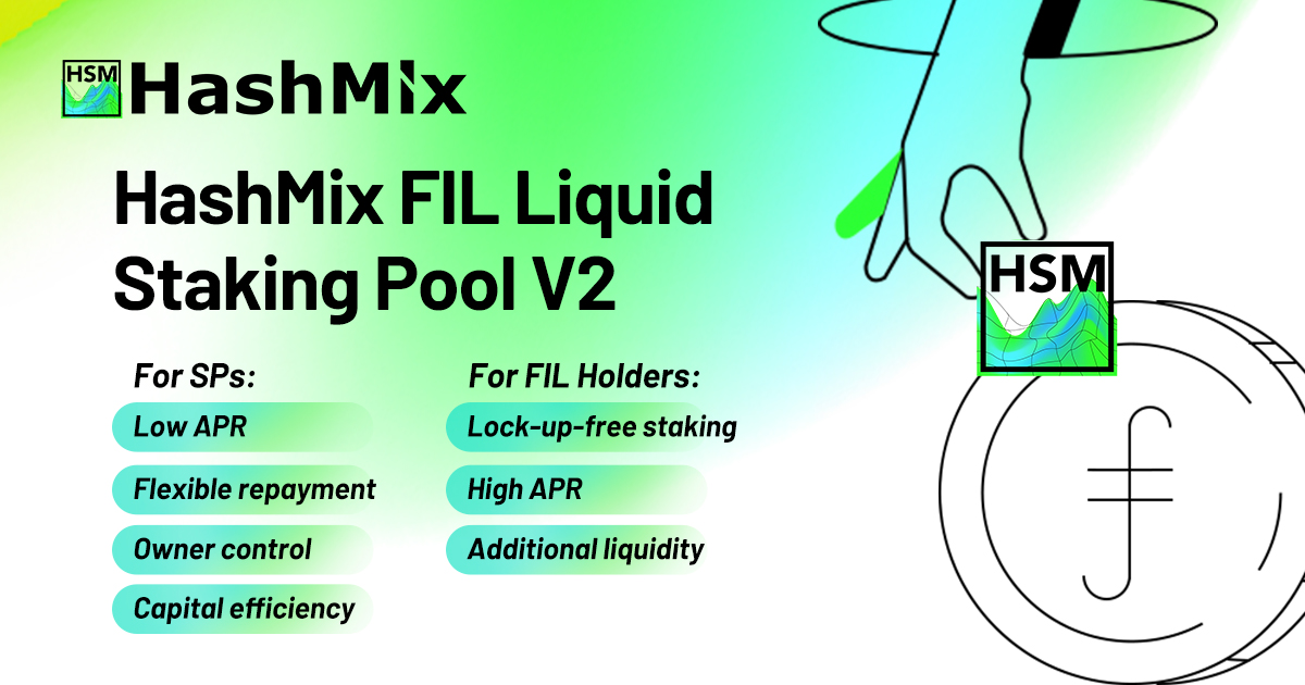 Stake your FIL into HashMix FIL Liquid Staking pool with a dynamic rate model and high APY, maximizing your capital efficiency. Increased income with HashMix: fvm.hashmix.org #Crypto #Staking #HashMix