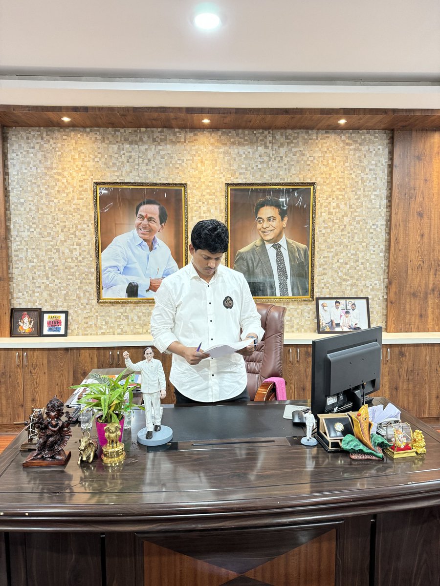 Signing off as the Chairman of Telangana State Technology Services in the wake of Sri #KCR garu's resignation as Telangana CM