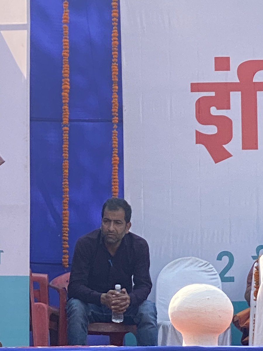 _ISF_2023's tweet photo. Shakeel Ul Rasool speaks about the abrogation of Article 370 and the repressive and extractive policies of the Indian state in Kashmiri lands. 

#anotherworldispossible
#wsf
#isf2023
#patna #bihar #india https://t.co/AaRBGjmRnz
