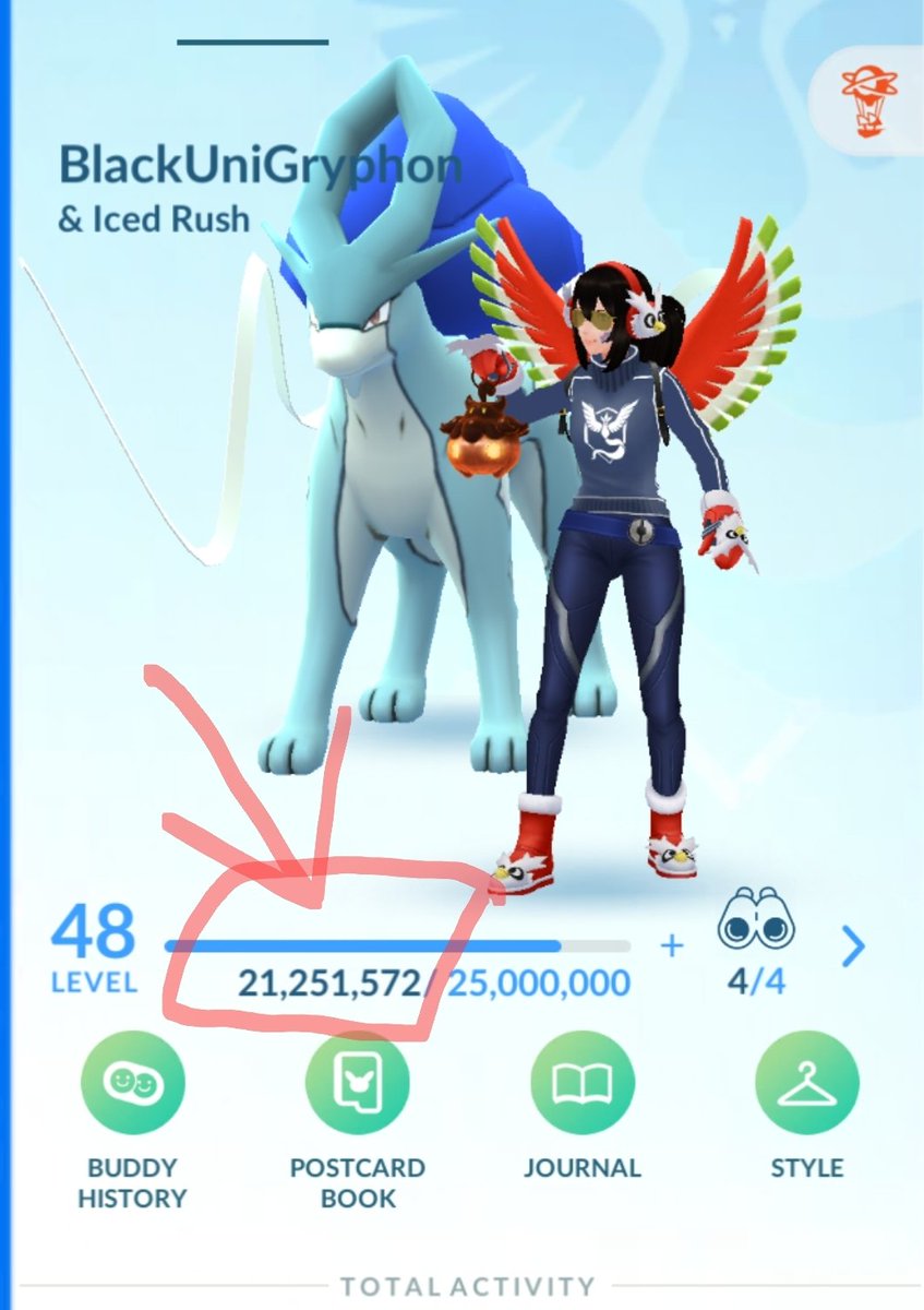BlackUniGryphon's tweet photo. 21.25+ MILLION XP! ๐ #PokemonGo #XPCheckIn #CurrentXP #TheRoadToLevel50 #MyPokemonGoLife #MyPokemonGoCareer https://t.co/zmTvXyL9yd