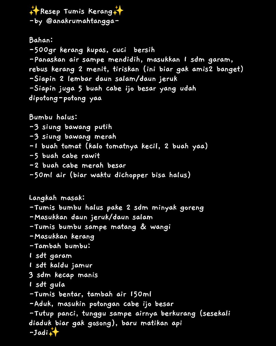 masakanrisa's tweet photo. Resep Tumis Kerang ✨ https://t.co/9EpyKEnyrU