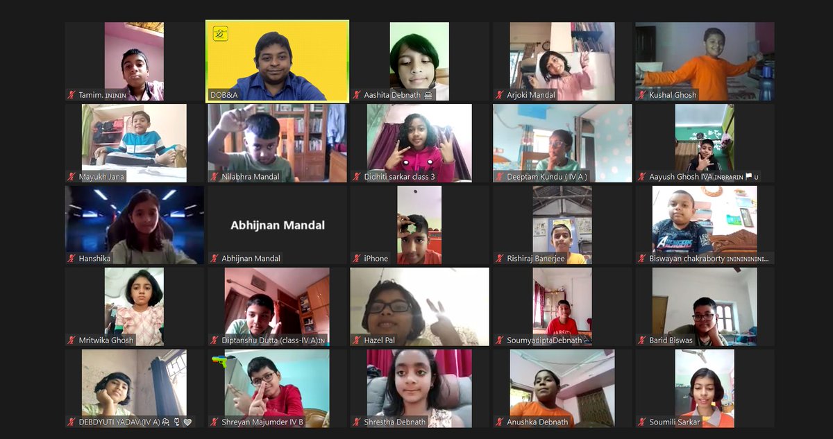 DOBnAssociates's tweet photo. Derek O'Brien and Associates conducting a GK &amp; Current Affairs session for the students of Classes 3 - 4 of Garden High School Kalyani on 2 December. #onlinelearning https://t.co/lpIfMNp1r0