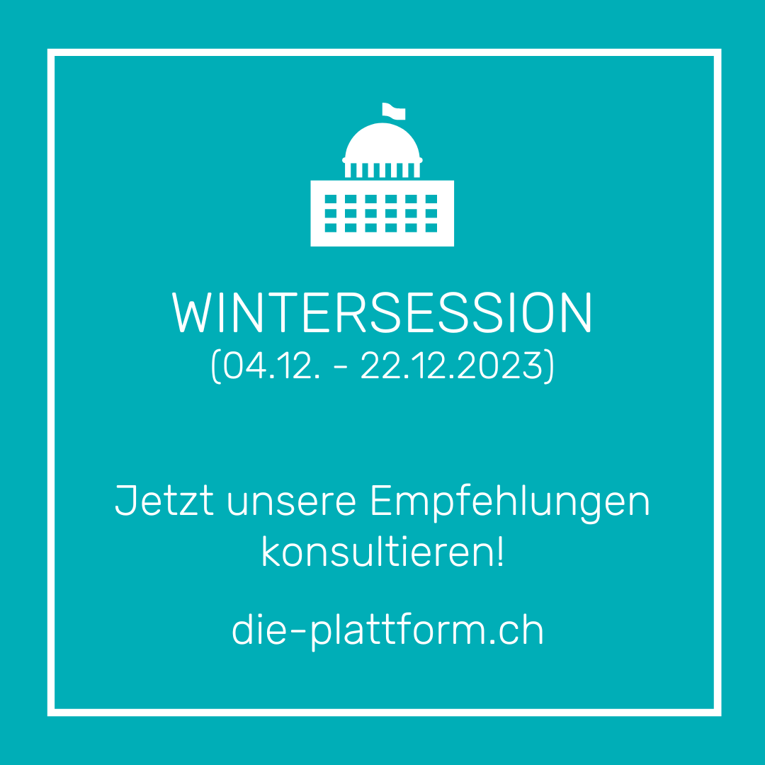 🏛️ 📢 Heute beginnt die parlamentarische Wintersession 2023. Konsultieren Sie unsere Empfehlungen zu ausgewählten Geschäften aus dem National- und Ständerat und abonnieren Sie unsere Sessionsvorschau!

👉 ow.ly/2P0u50QbQHn

#Parlament #Bundesversammlung #PolitikCH