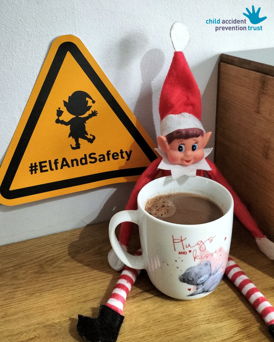 Tis the season for sipping hot chocolate. But did you know hot drinks can take 15 mins to cool down to a temperature that will not scald a young child? So please keep hot drinks out of reach.

Learn more: capt.org.uk/burns-scalds/

 #ElfAndSafety #BeBurnsAware