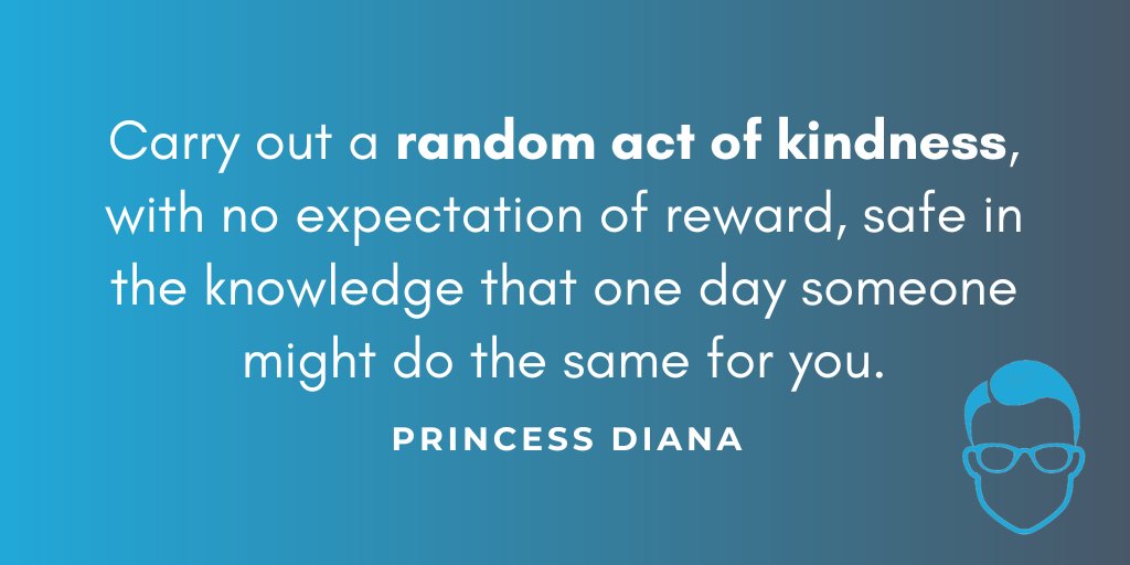 'Carry out a random act of kindness, with no expectation of reward, safe in the knowledge that one day someone might do the same for you.' — Princess Diana Let's spread some kindness this week. ❤️ #drlavan #kindness #quoteoftheday