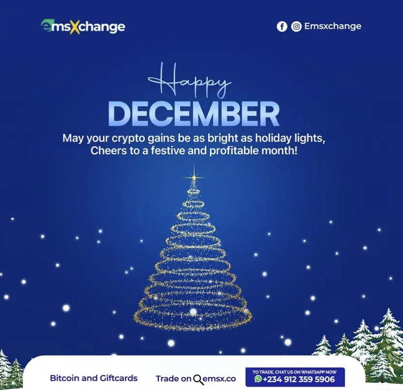 myemsx's tweet photo. It’s December.
It’s the season of celebration! 🎉
Compliment of the season to all Emsxchangers. https://t.co/KZODFhslqr