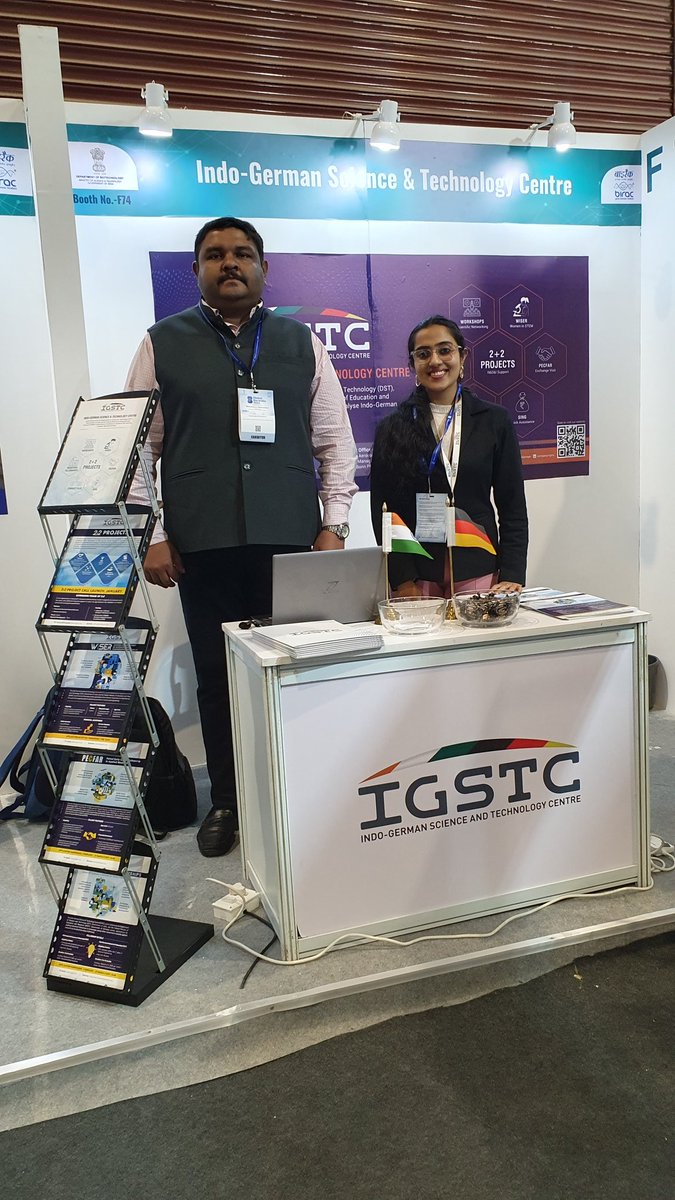 IGSTC is participating in the mega event Global Bio-India 2023 to showcase Indo-German bilateral programmes and opportunities in STEM. Join us in exhibition booth F74. #exhibition #bilateral #opportunities #appliedresearch 

@DST @BMBF @DBTIndia @BIRAC_2012 @GlobalBioIndia