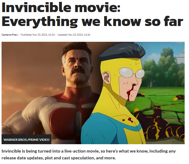 Invincible Movie - What We Know So Far